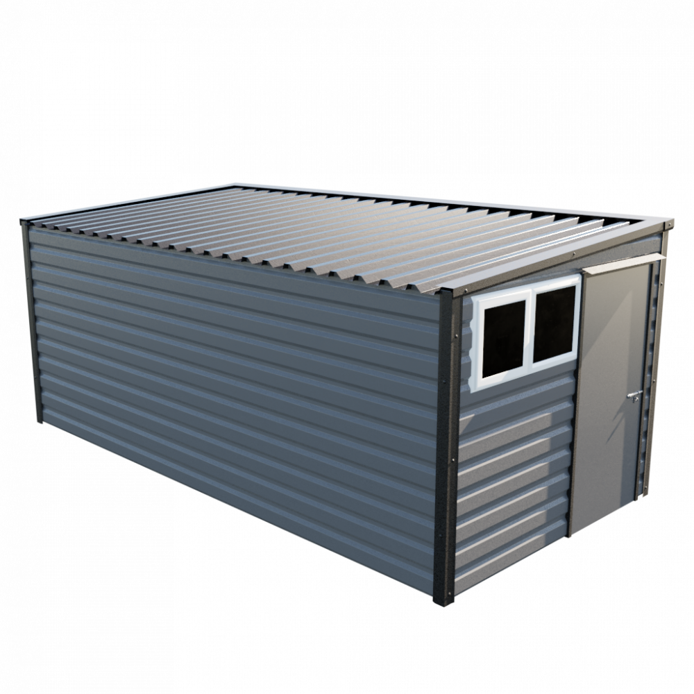 Lifelong Pent Shed - 8ft Wide 8x16 / Anthracite