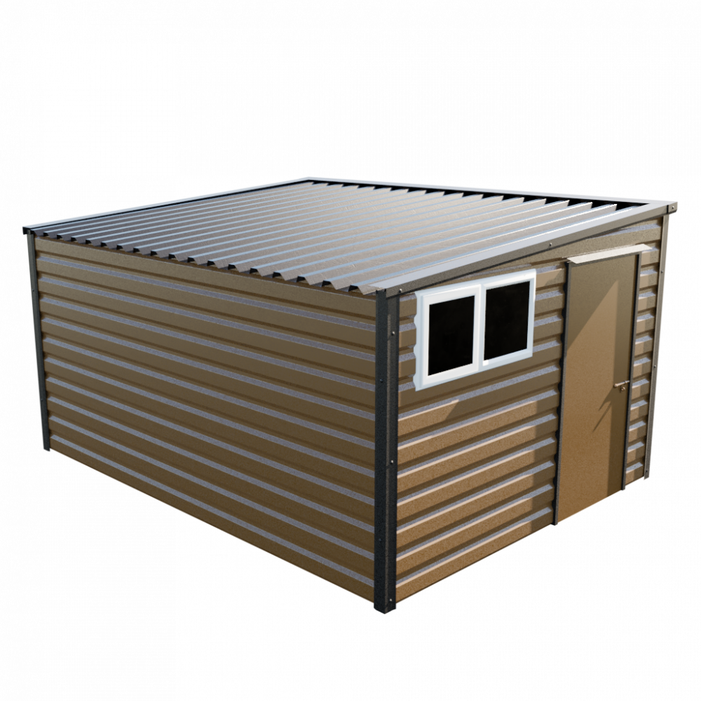 Lifelong Pent Shed - 10ft Wide 10x13 / Vandyke Brown