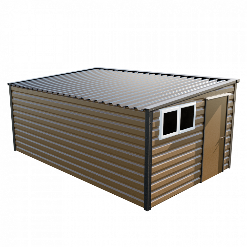 Lifelong Pent Shed - 10ft Wide 10x16 / Vandyke Brown