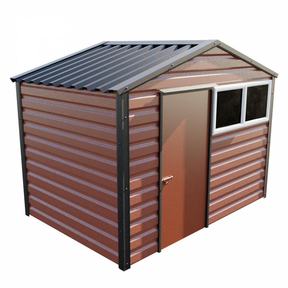 Lifelong Apex Shed - 10ft Wide 10x7 / Terracotta