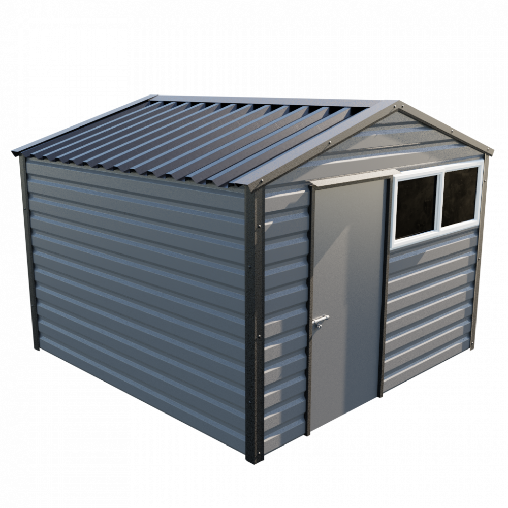 Lifelong Apex Shed - 10ft Wide 10x10 / Anthracite