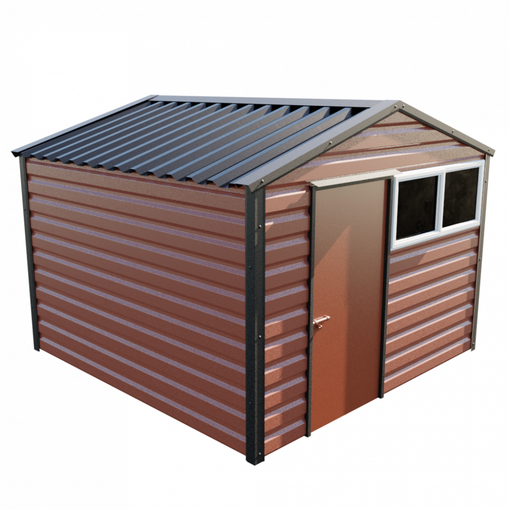 Lifelong Apex Shed - 10ft Wide 10x10 / Terracotta