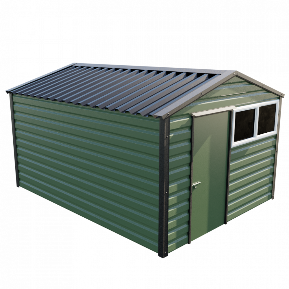 Lifelong Apex Shed - 10ft Wide 10x13 / Olive Green