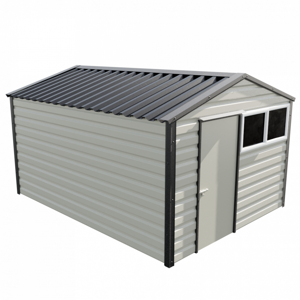 Lifelong Apex Shed - 10ft Wide 10x13 / Goosewing Grey