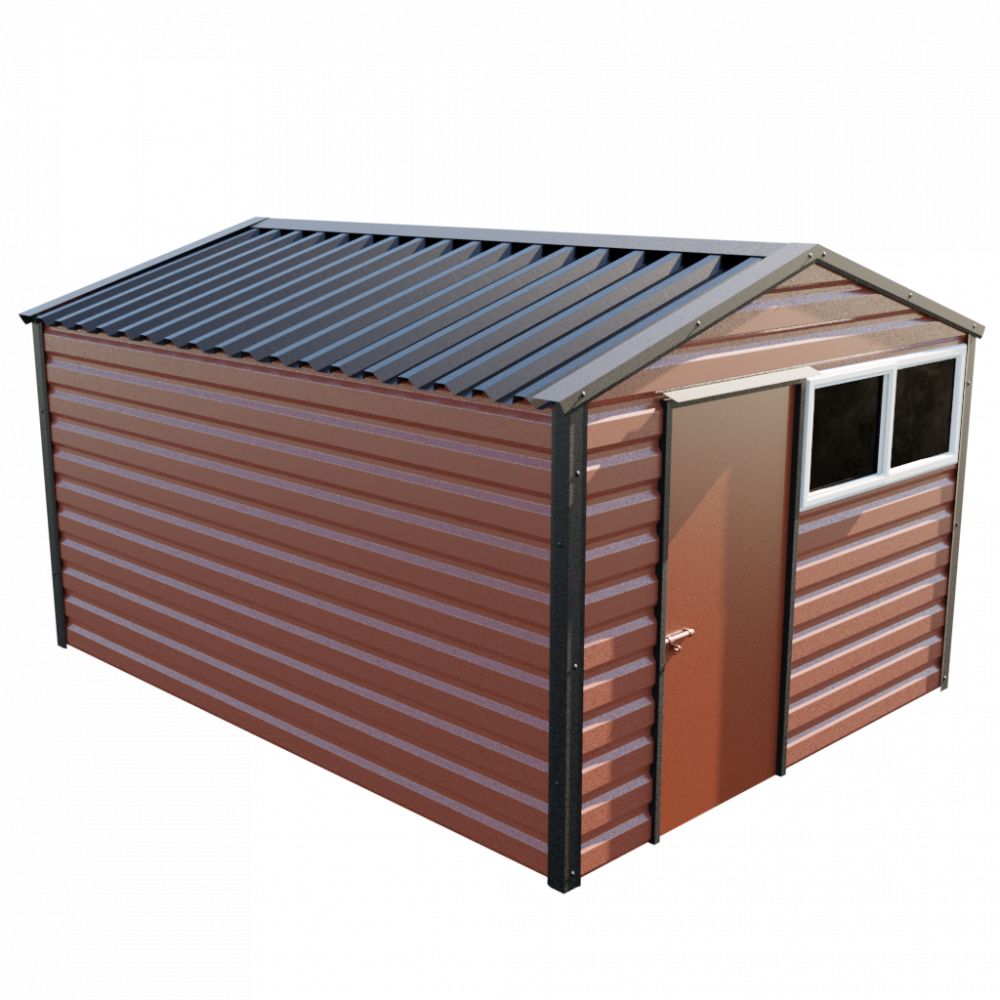 Lifelong Apex Shed - 10ft Wide 10x13 / Terracotta
