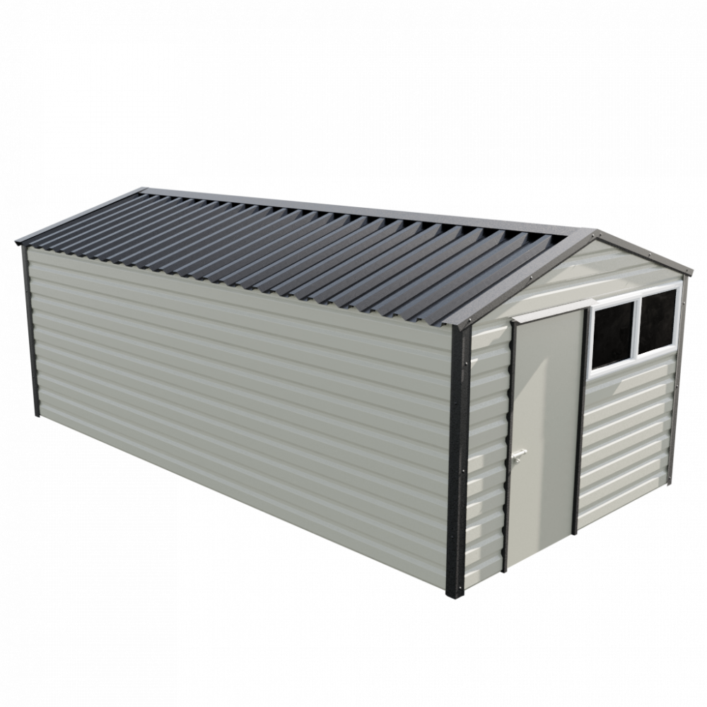 Lifelong Apex Shed - 10ft Wide 10x20 / Goosewing Grey