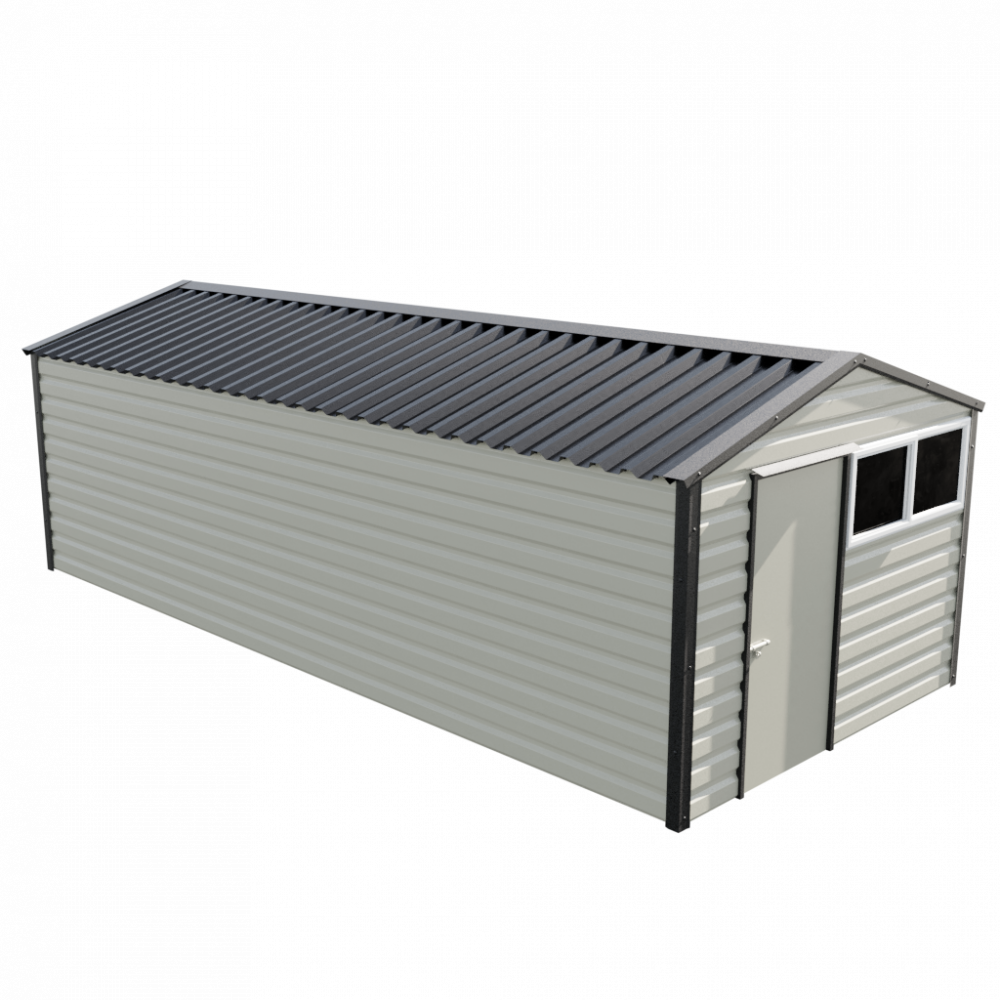 Lifelong Apex Shed - 10ft Wide 10x23 / Goosewing Grey