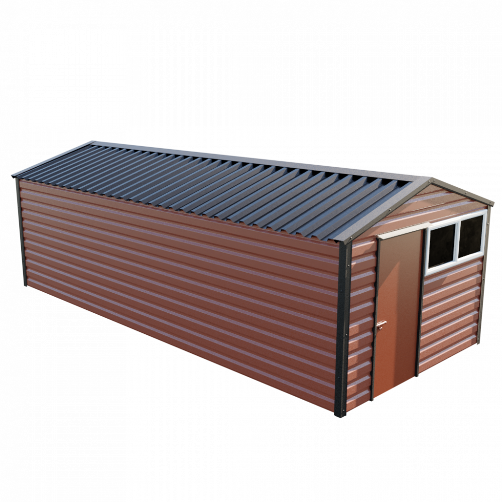 Lifelong Apex Shed - 10ft Wide 10x23 / Terracotta