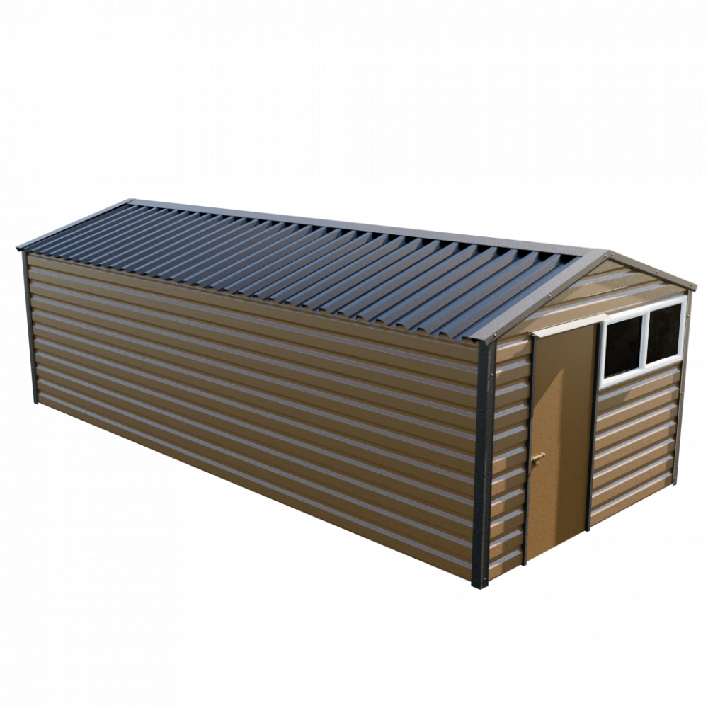 Lifelong Apex Shed - 10ft Wide 10x23 / Vandyke Brown