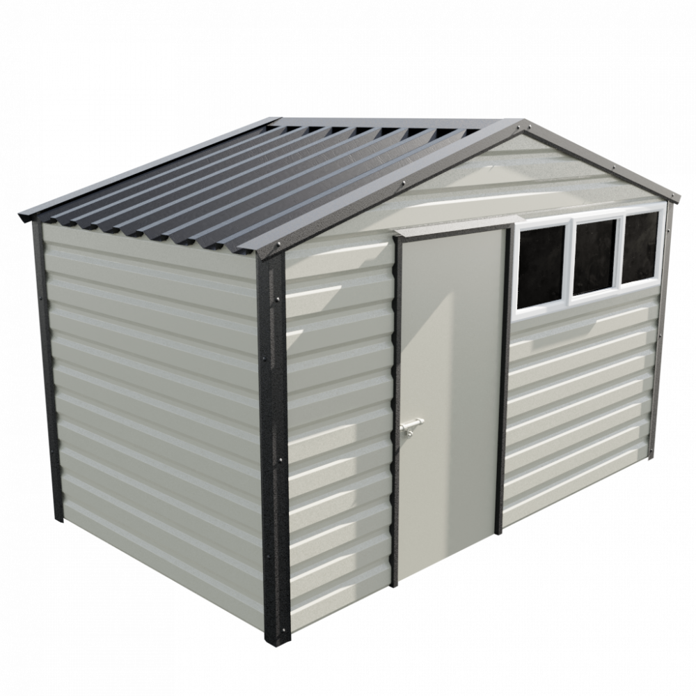 Lifelong Apex Shed - 12ft Wide 12x7 / Goosewing Grey