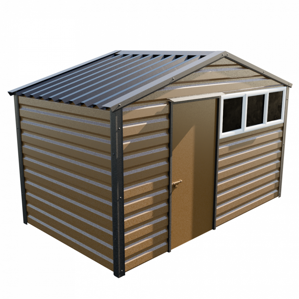 Lifelong Apex Shed - 12ft Wide 12x7 / Vandyke Brown