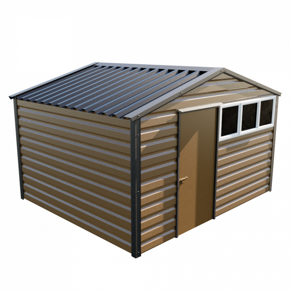 Lifelong Apex Shed - 12ft Wide 12x10 / Vandyke Brown