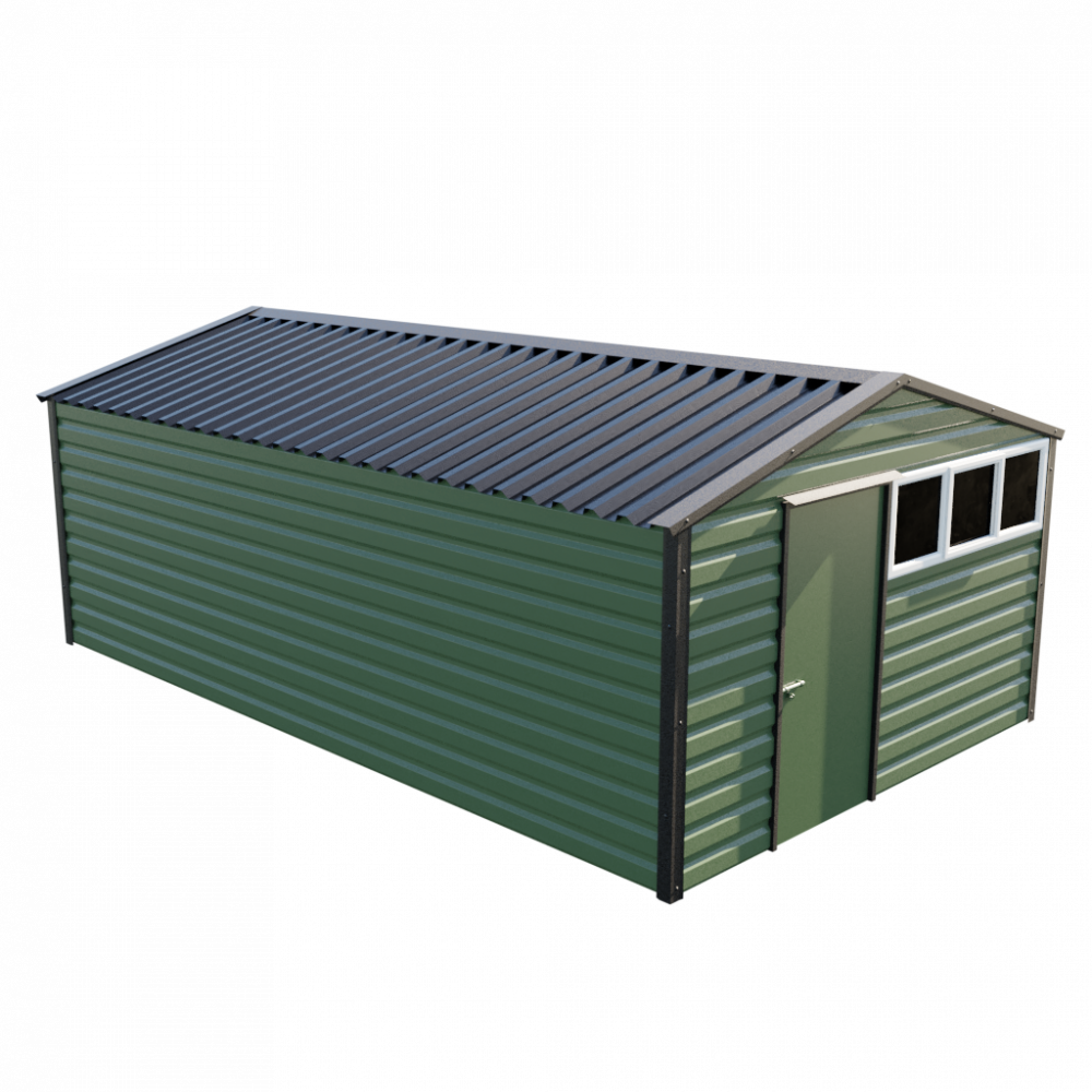 Lifelong Apex Shed - 12ft Wide 12x20 / Olive Green