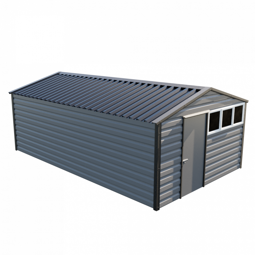Lifelong Apex Shed - 12ft Wide 12x20 / Anthracite