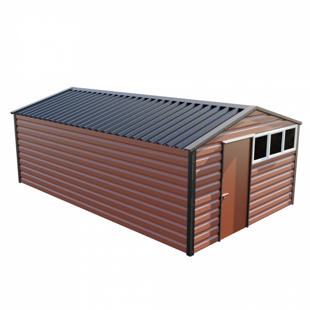Lifelong Apex Shed - 12ft Wide 12x20 / Terracotta