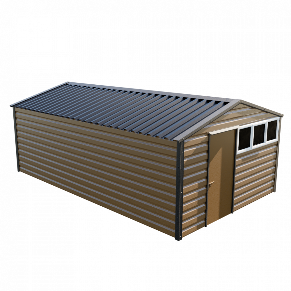 Lifelong Apex Shed - 12ft Wide 12x20 / Vandyke Brown