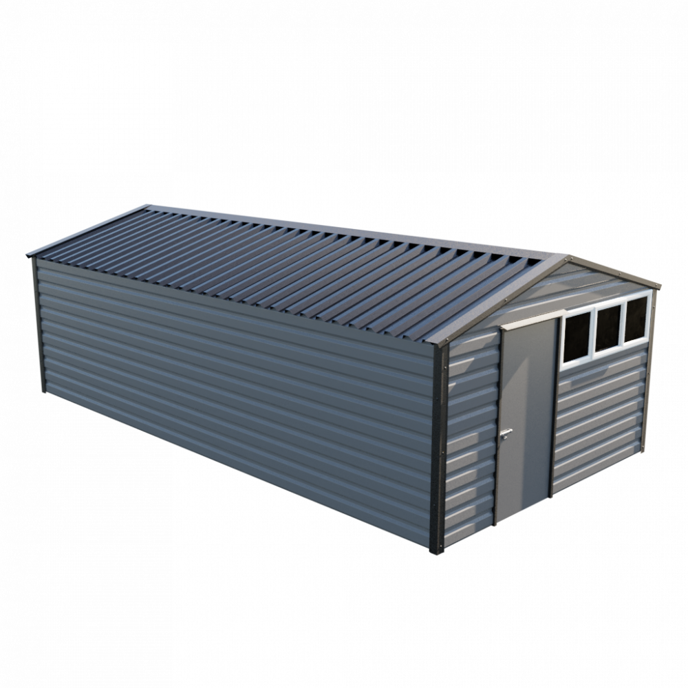 Lifelong Apex Shed - 12ft Wide 12x23 / Anthracite