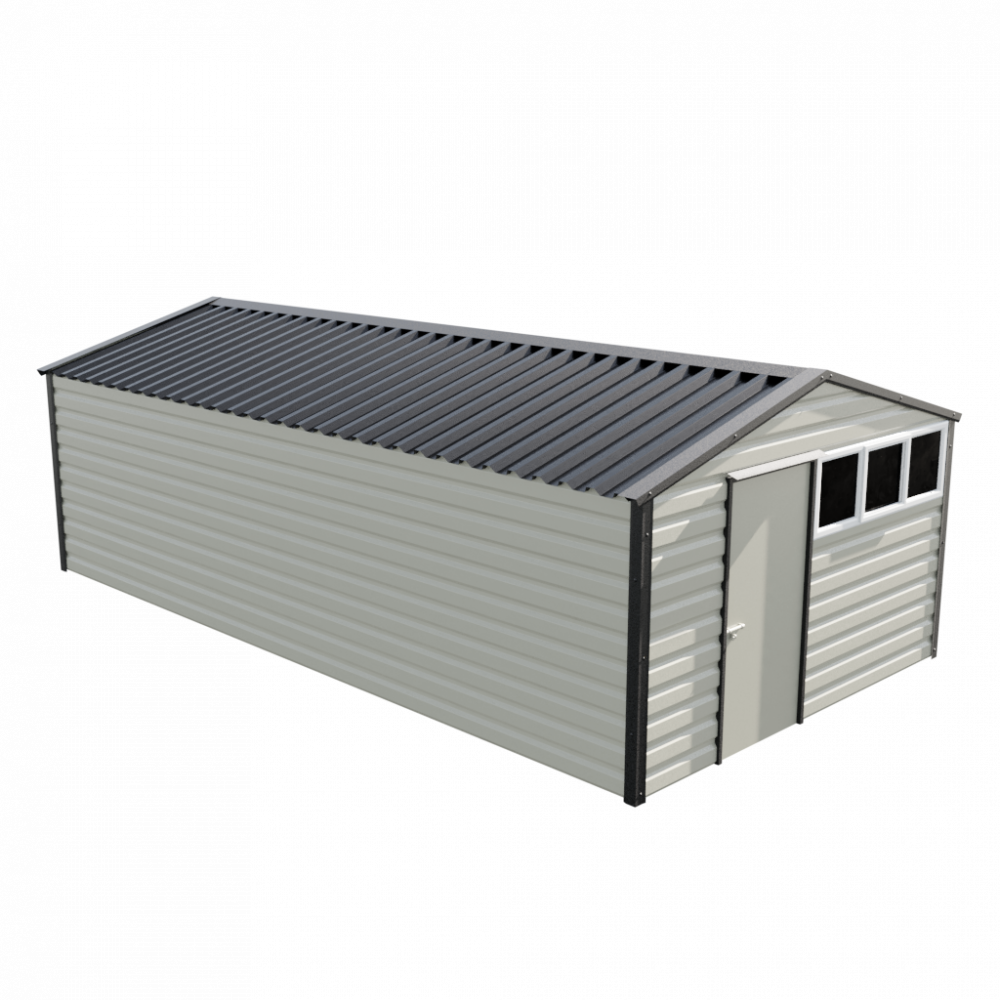 Lifelong Apex Shed - 12ft Wide 12x23 / Goosewing Grey