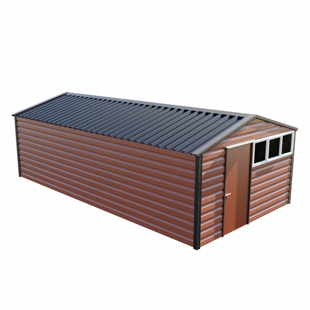 Lifelong Apex Shed - 12ft Wide 12x23 / Terracotta