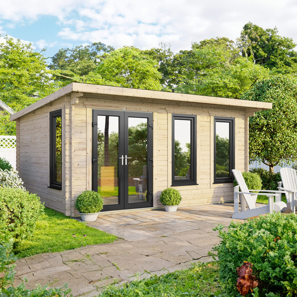 Power Pent Log Cabin - 44mm 16x10 / Centre
