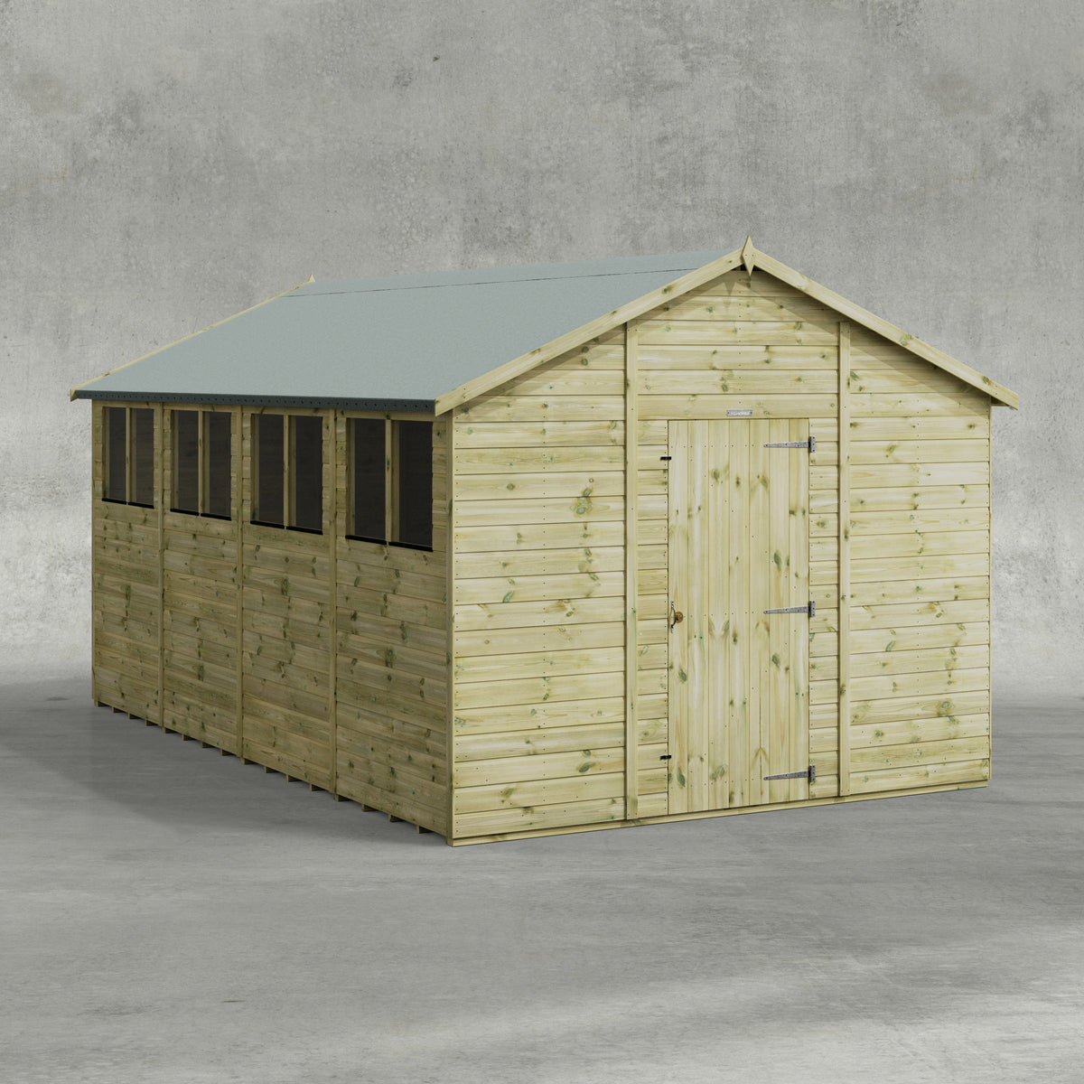 Power Premium Apex Shed 16x10