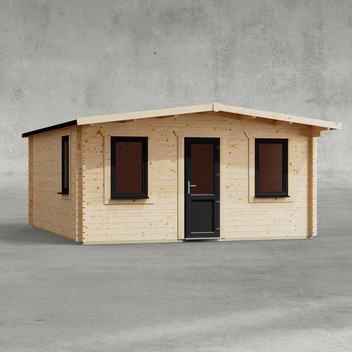 Power Sheds Power Apex Deluxe Retreat Log Cabin 16ft x 18ft / Centre