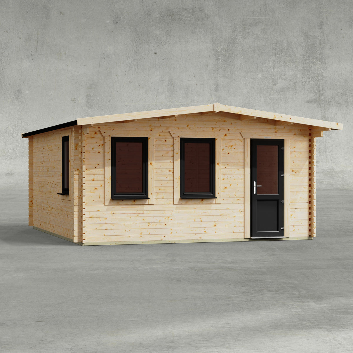 Power Sheds Power Apex Deluxe Retreat Log Cabin 16ft x 18ft / Right