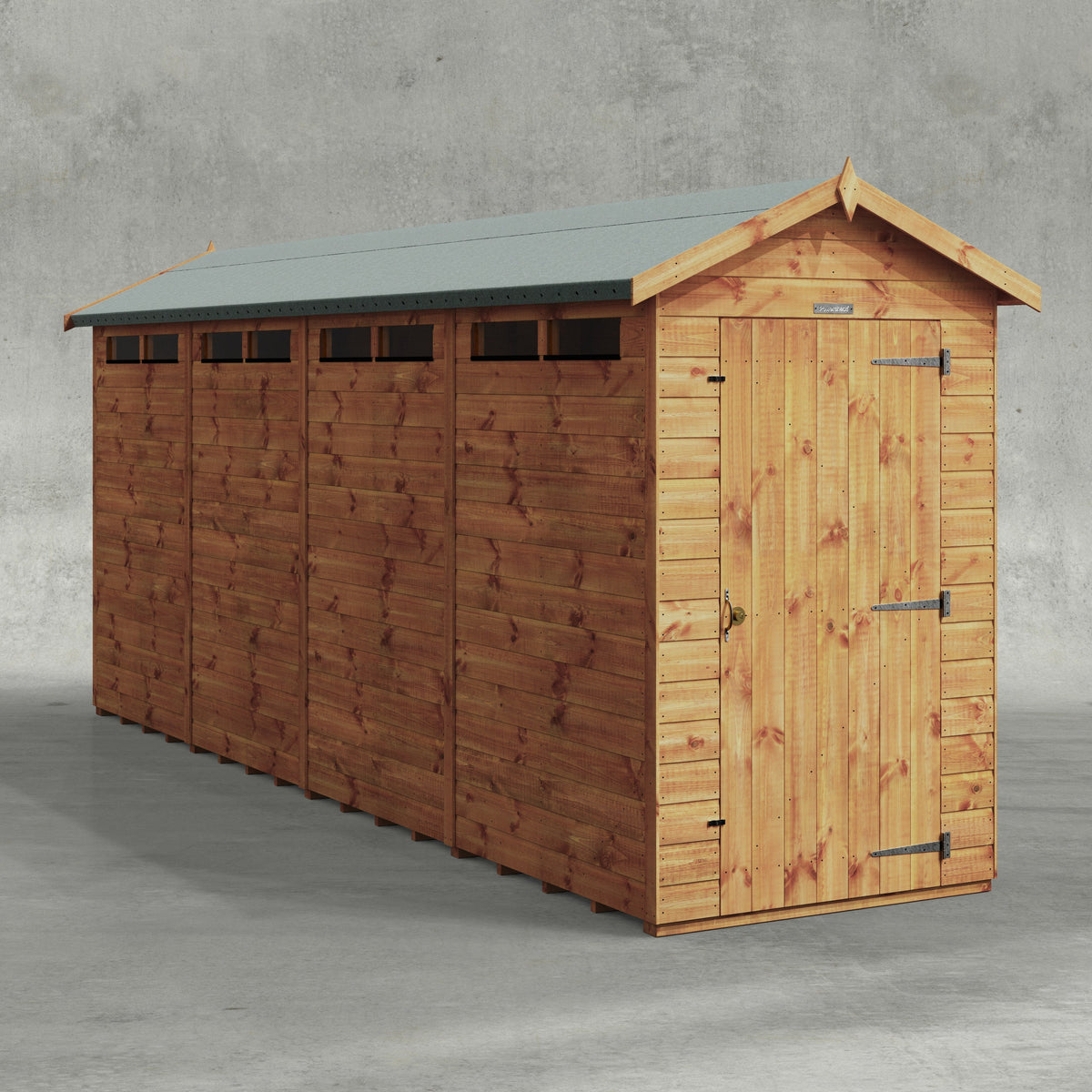 Power Apex Security Shed 16x4
