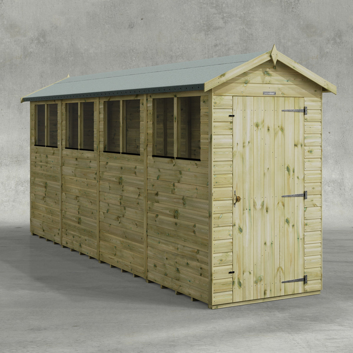 Power Premium Apex Shed 16x4