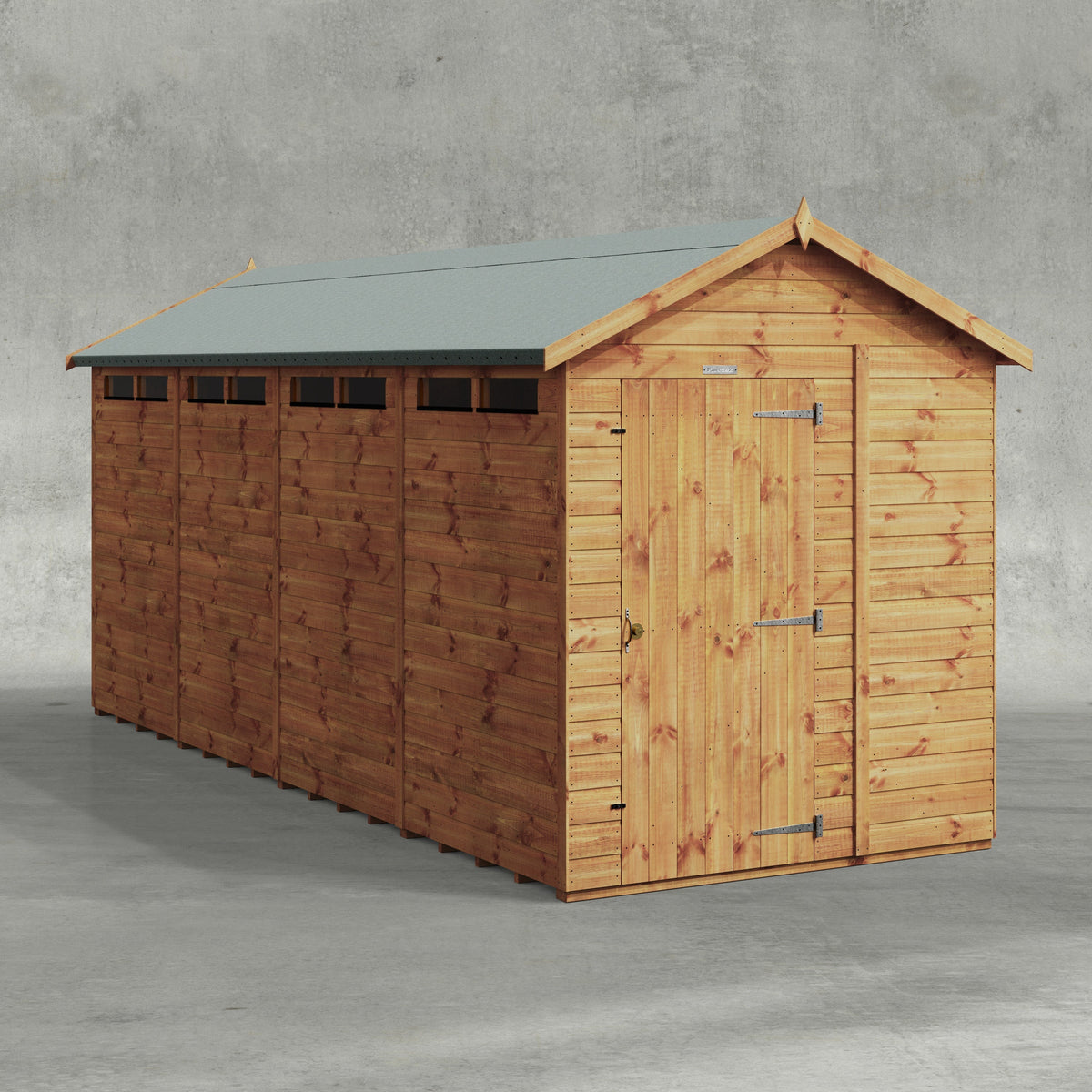Power Apex Security Shed 16x6