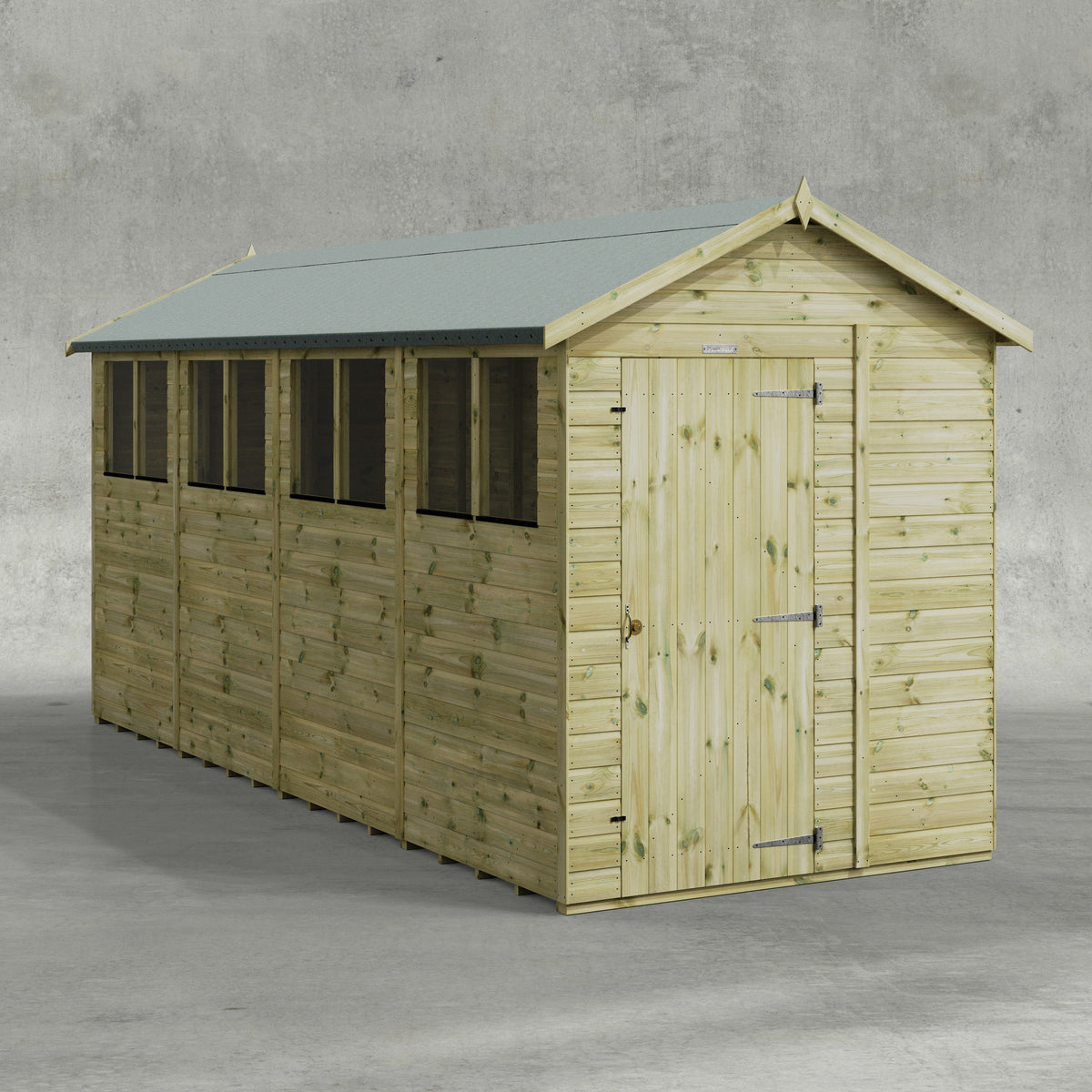 Power Premium Apex Shed 16x6