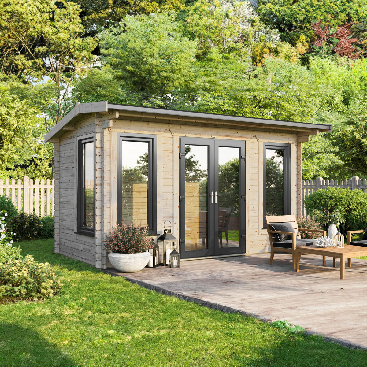 Power Apex Log Cabin - 44mm 16x8 / Centre