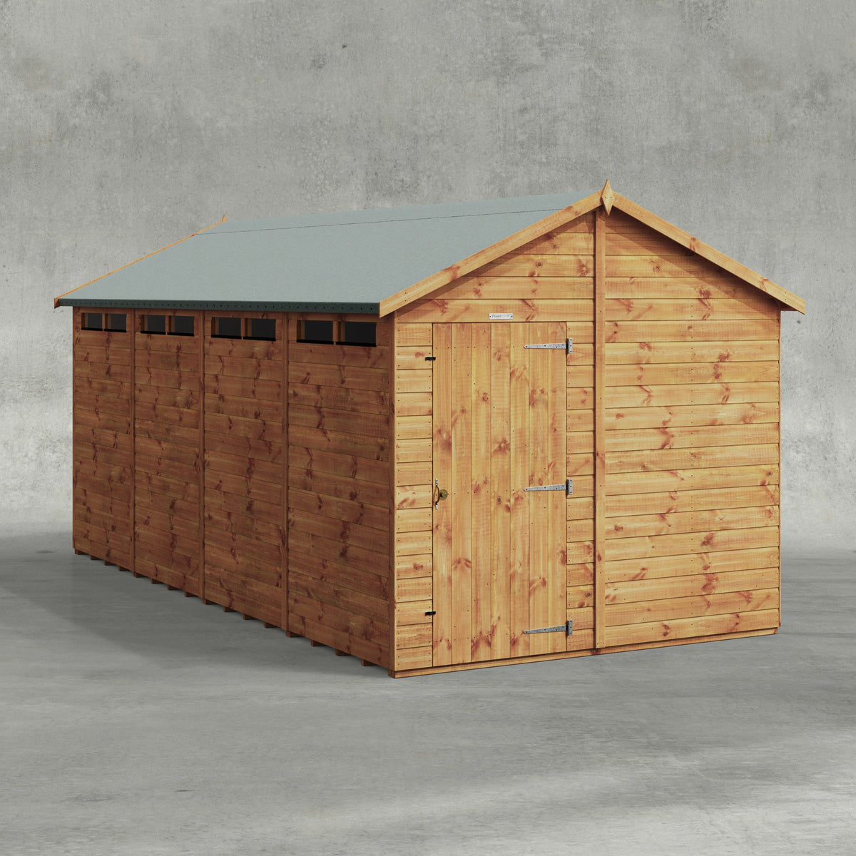 Power Apex Security Shed 16x8