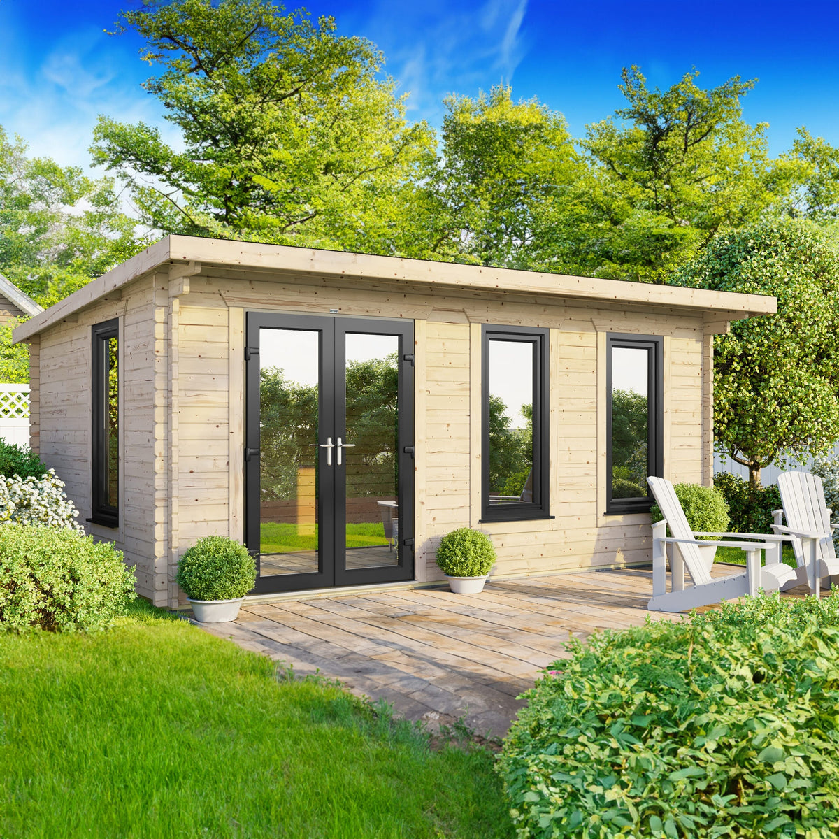 Power Pent Log Cabin - 44mm 18x10 / Left