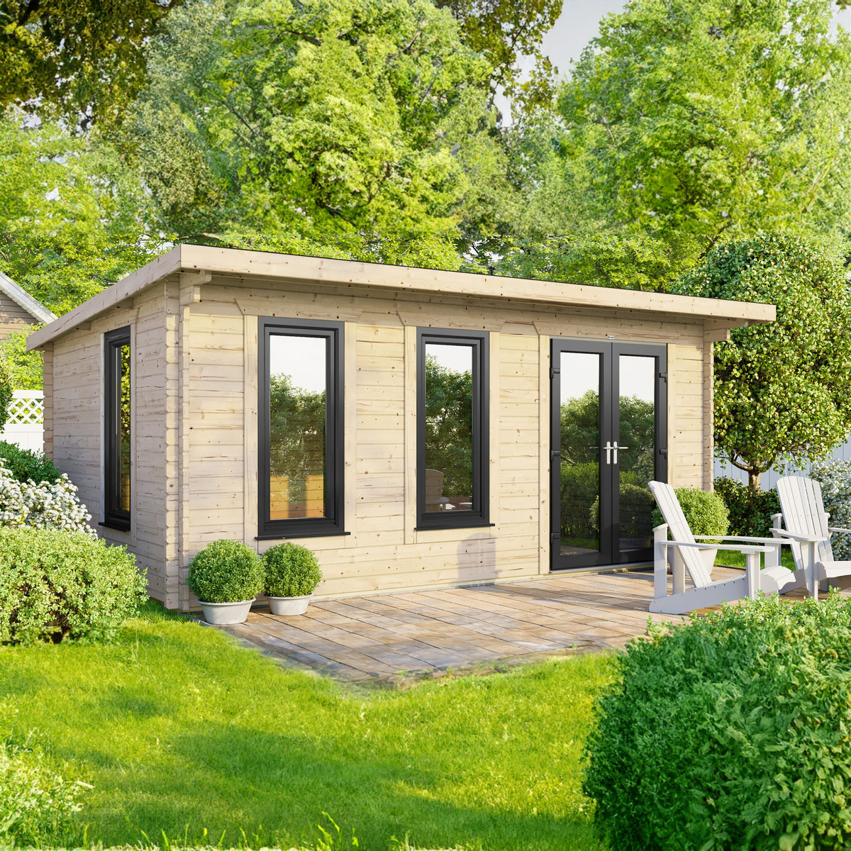 Power Pent Log Cabin - 44mm 18x10 / Right