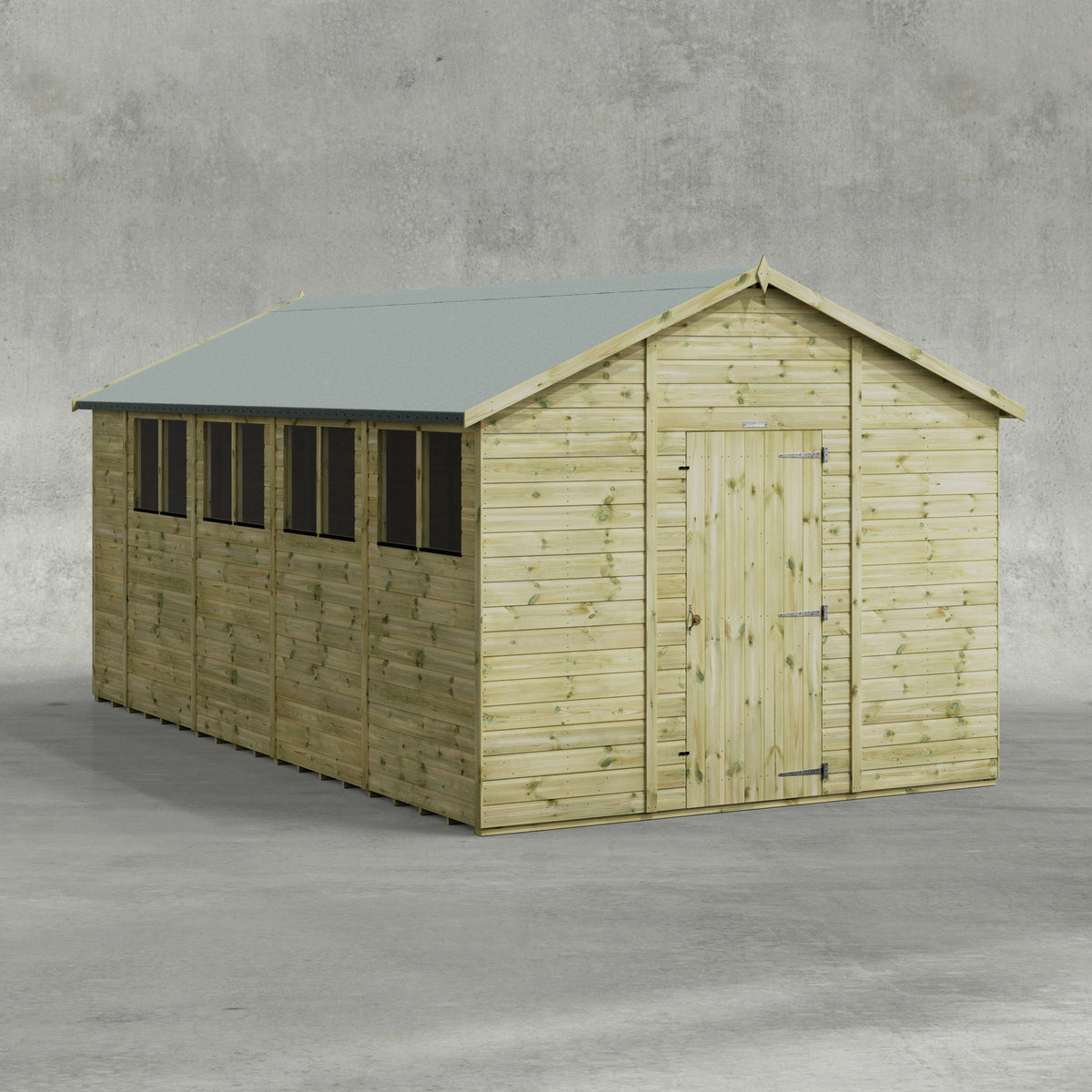 Power Premium Apex Shed 18x10