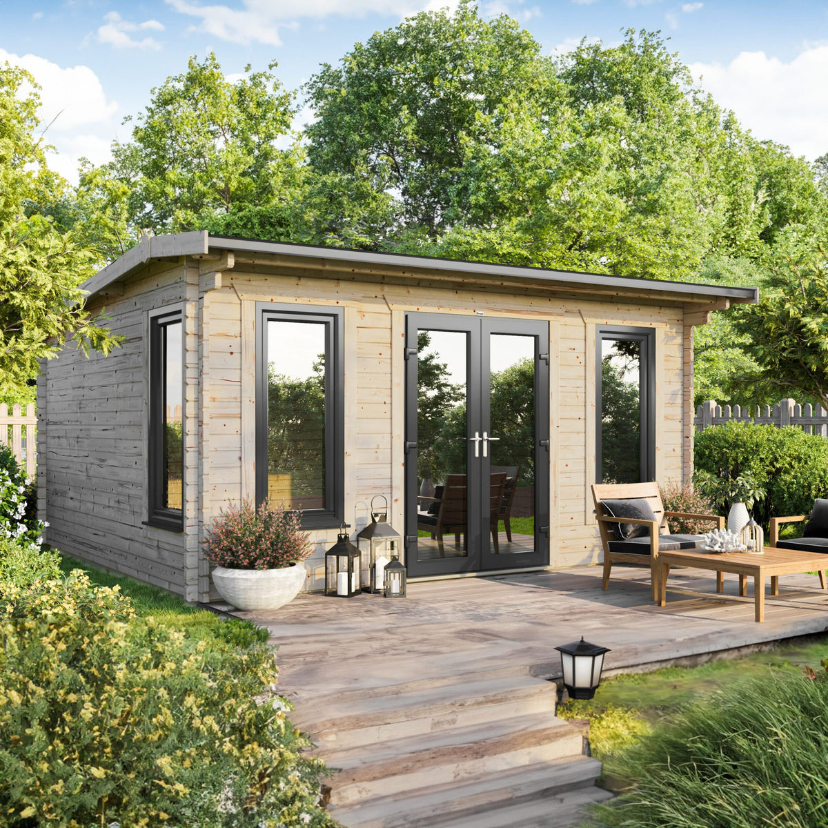 Power Apex Log Cabin - 44mm 18x16 / Centre
