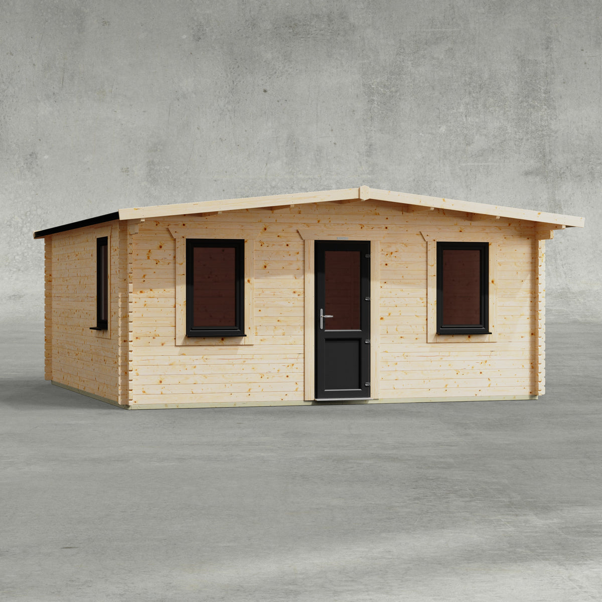 Power Sheds Power Apex Deluxe Retreat Log Cabin 18ft x 18ft / Centre