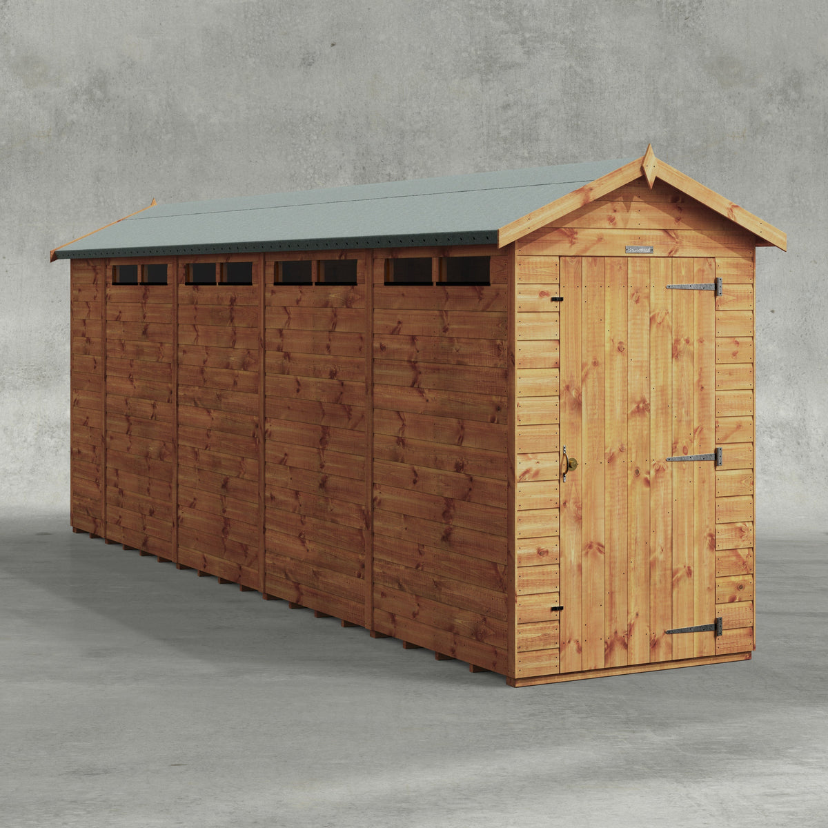 Power Apex Security Shed 18x4