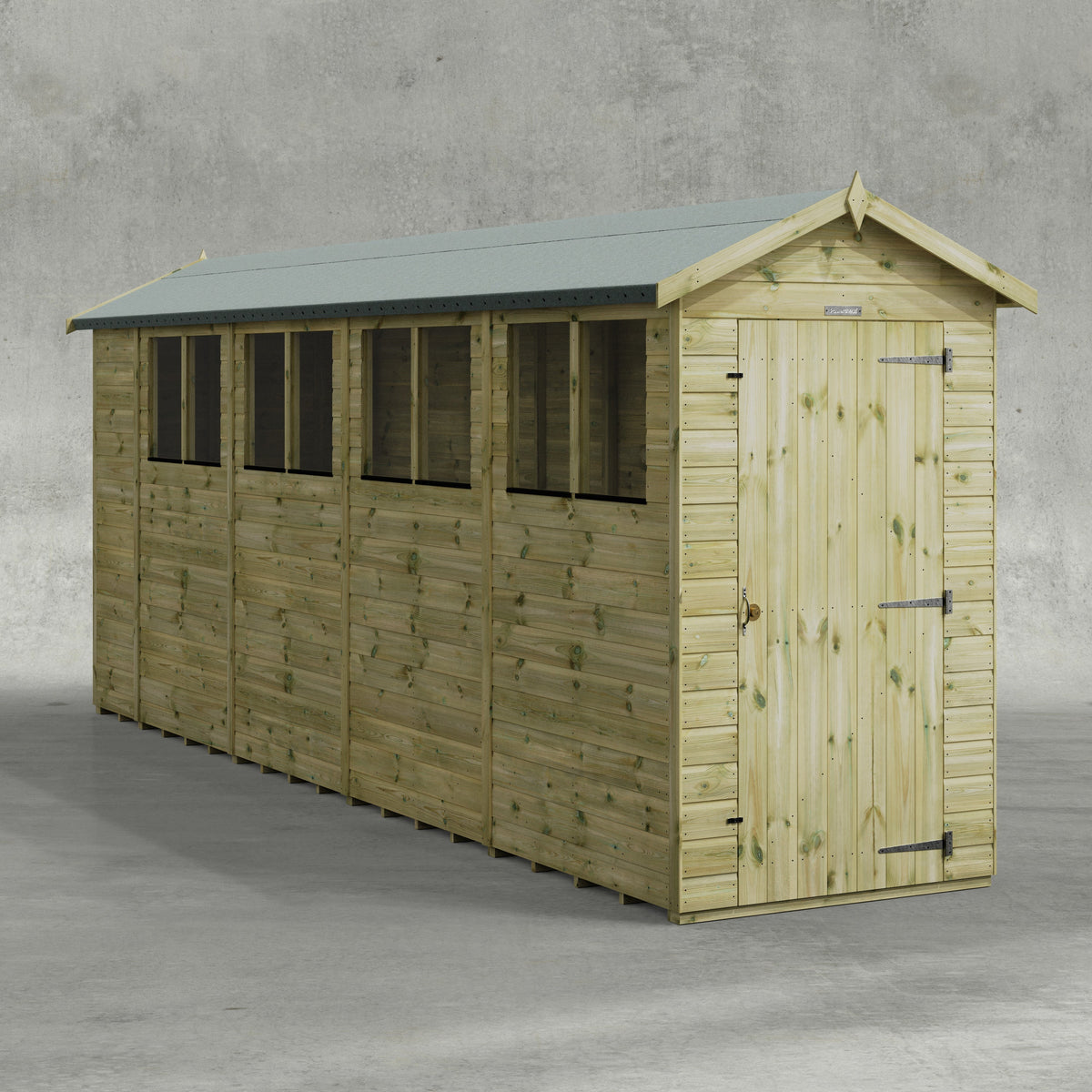 Power Premium Apex Shed 18x4