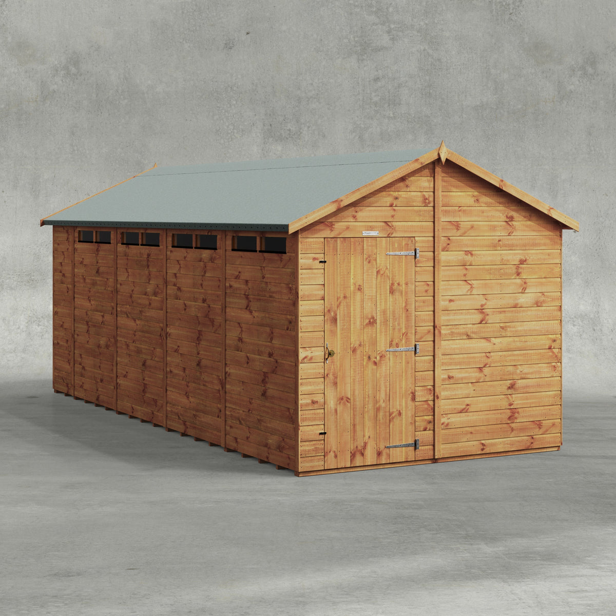 Power Apex Security Shed 18x8