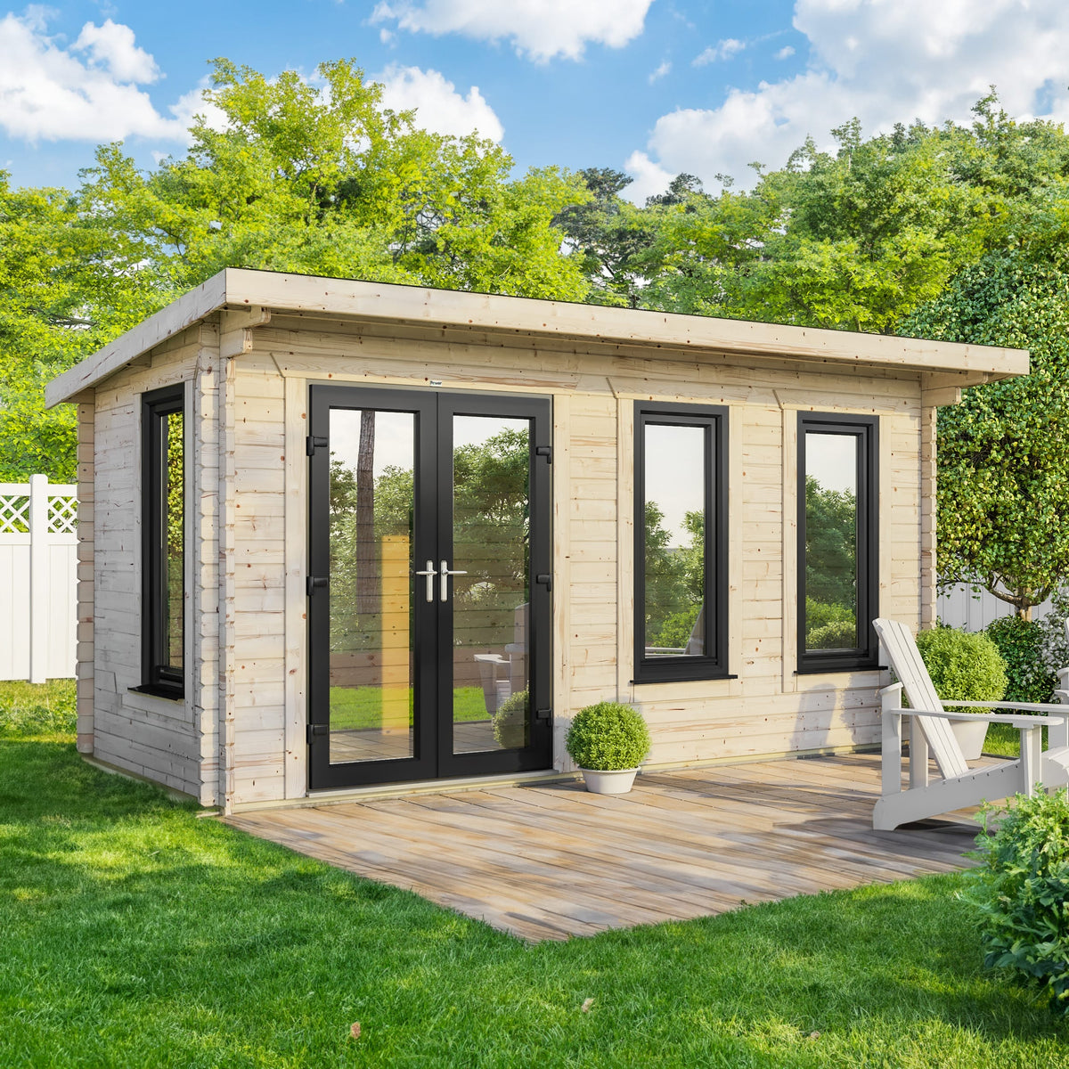 Power Pent Log Cabin - 44mm 18x8 / Left