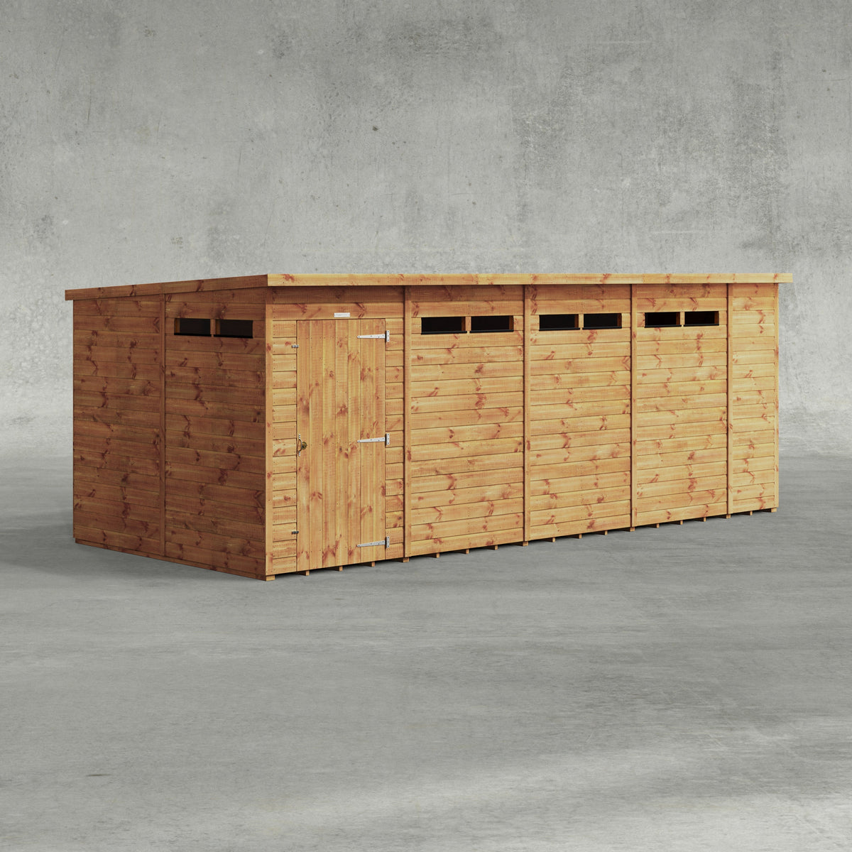 Power Pent Security Shed 18x8