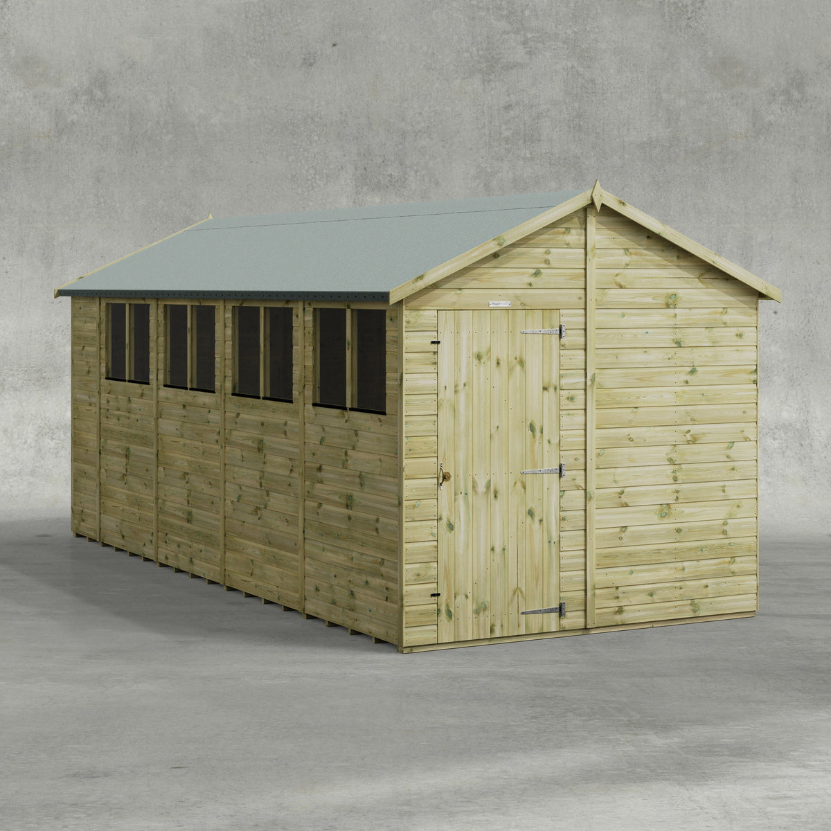 Power Premium Apex Shed 18x8
