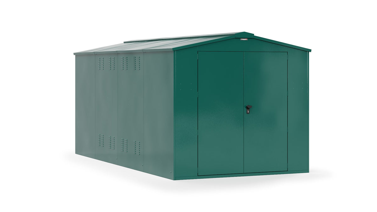 Asgard Gladiator 7x14 steel garage in green