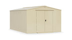 Asgard Garrison 10x14 motorcycle garage in ivory