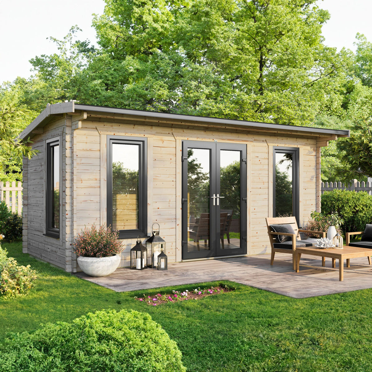 Power Apex Log Cabin - 44mm 20x10 / Centre