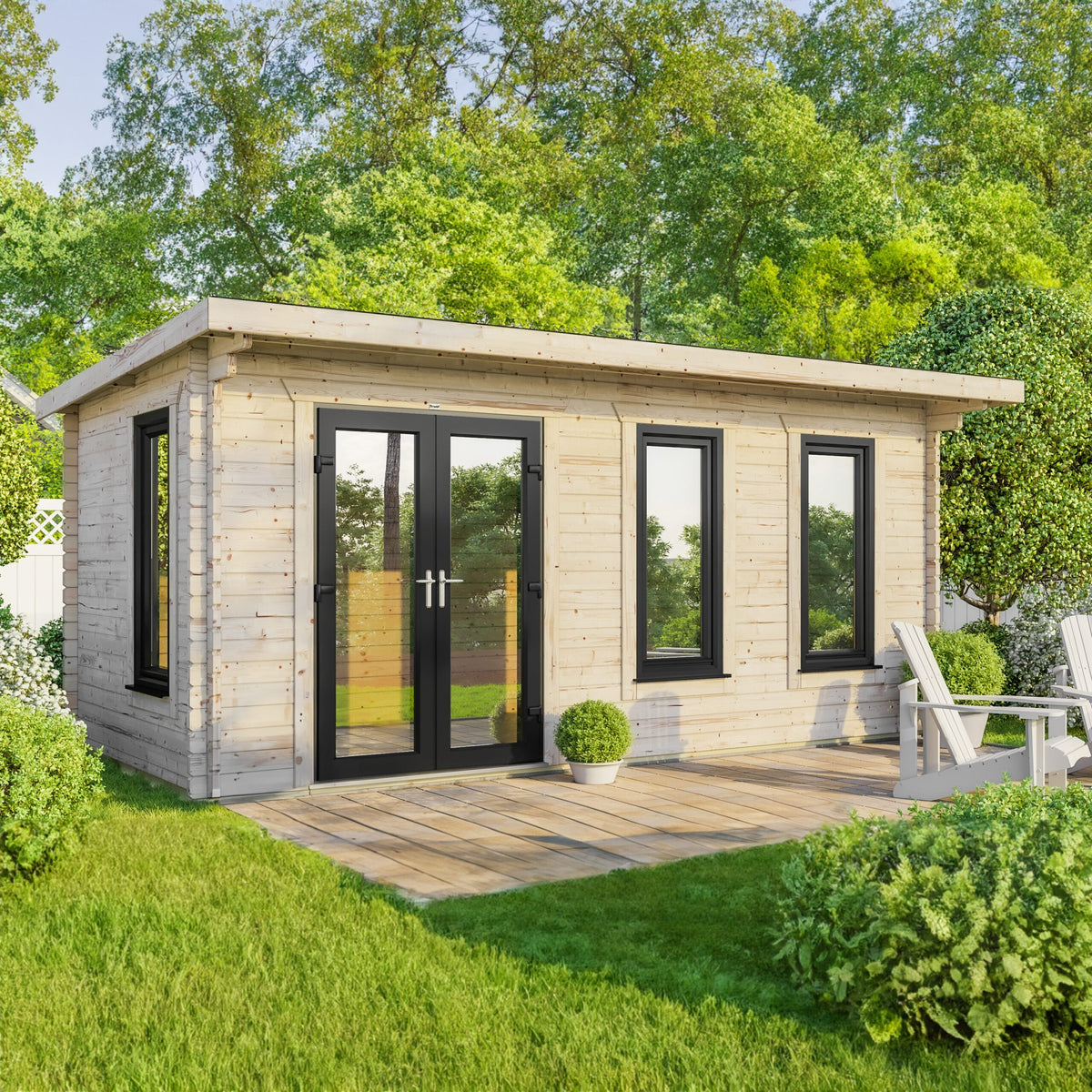 Power Pent Log Cabin - 44mm 20x10 / Left