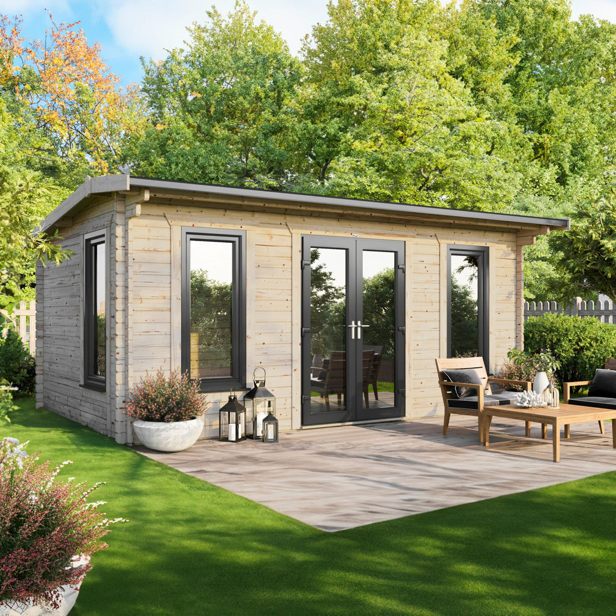 Power Apex Log Cabin - 44mm 20x12 / Centre
