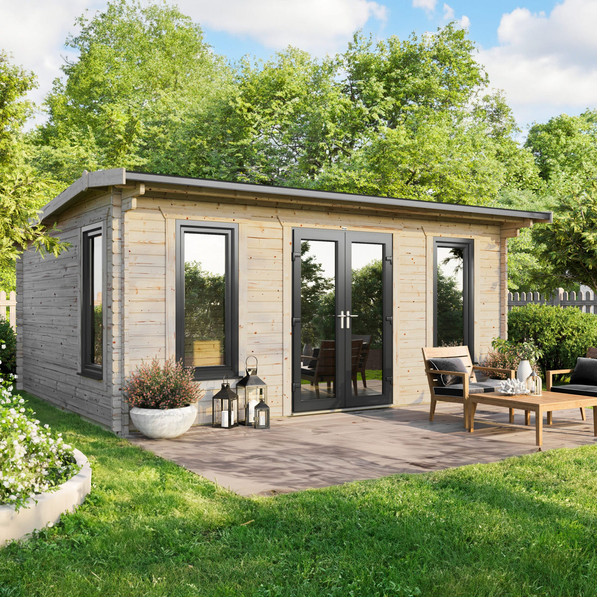 Power Apex Log Cabin - 44mm 20x16 / Centre